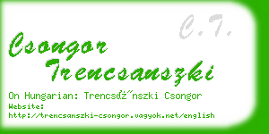 csongor trencsanszki business card
